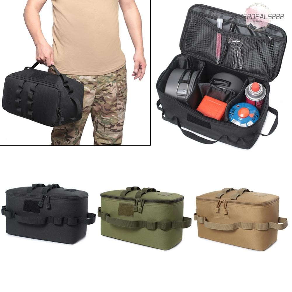 [SuperDeals888.th] กระเป๋าปิกนิก ผ้าออกซ์ฟอร์ด 600D สําหรับใส่เตาแก๊ส กลางแจ้ง