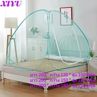 มุ้งกันยุง กันยุง 5ฟุต 6ฟุต 7ฟุต มุ้งสปริงกาง กันแมลง มุ่งกันยุง Folding Mosquito Nets