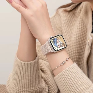สายไนลอนสำหรับ Apple Watch Ultra 3 2 49mm Series 11 10 9 8 7 6 SE 5 46mm 41mm 45mm Smart Iwatch 38mm 40mm 42mm 44mm