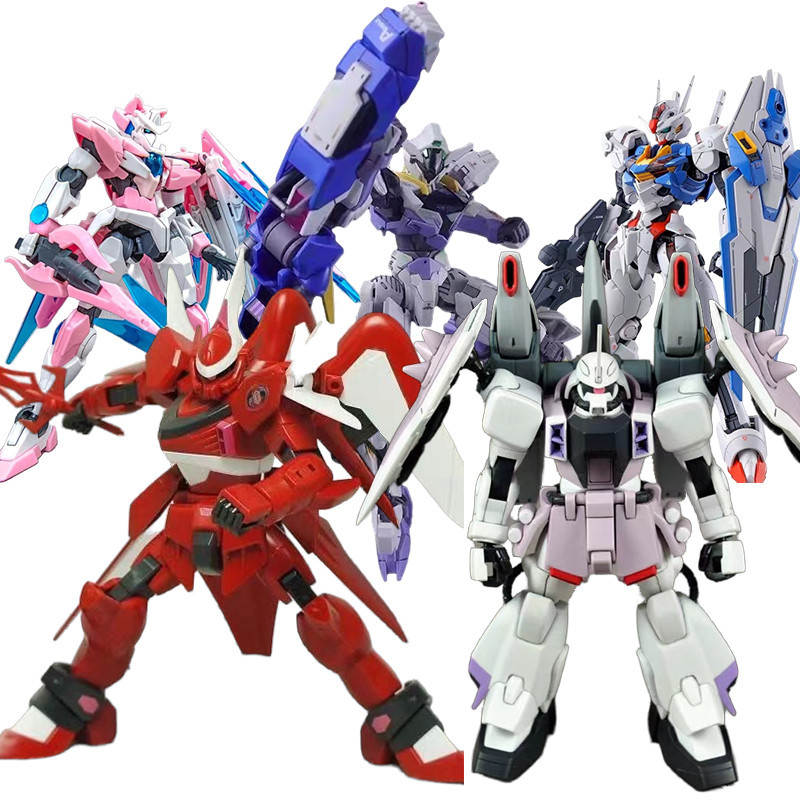 Zaku HG Gundam 00 Shia Qant Lfrith Jiu Load Astray Omega Hi Nu-Vrabe Woundwort TR-6 โมเดลฟิกเกอร์ Michaelis Calibarn ของเล่นสําหรับเด็ก