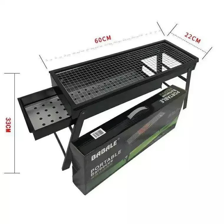 ! #@ Barbecue Grill Outdoor Grill Household Barbecue Grill Foldable Portable and Simple Grill Campin