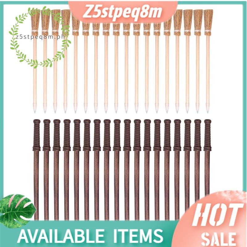 Z5stpeq8m36Pcs Wandsดินสอและแม่มดไม้กวาดดินสอสําหรับเด็กวัยรุ่นห้องเรียนโปรดปรานฮาโลวีนตกแต่งงานเลี้