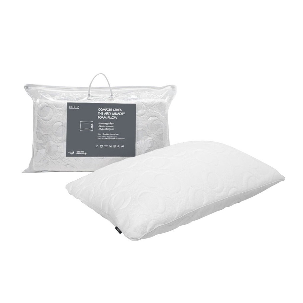 หมอนหนุนแก้ปวดคอ [ส่งฟรี] หมอน หมอนหนุน หมอนเมมโมรี่โฟม นุ่มฟู แน่น ใช้ผ้าแบมบูอ่อนโยนไม่ระคายเคืองผ