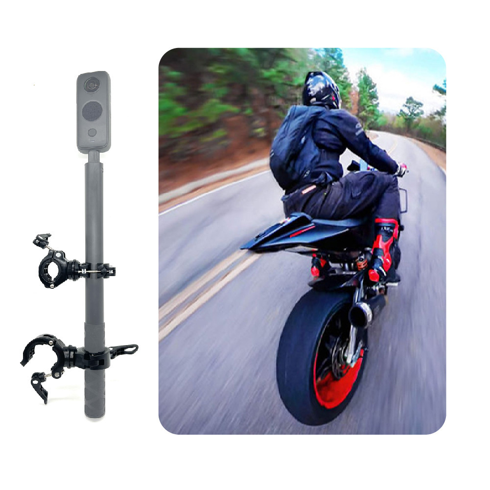ขาตั้งกล้องเซลฟี่ มองไม่เห็น อุปกรณ์เสริม สําหรับรถจักรยานยนต์ Insta360 One X4 X3 X2 X GoPro Hero 12