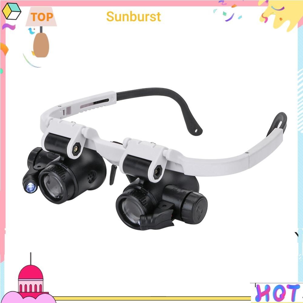 [Sunburst11.th] แว่นขยาย มีไฟ LED 8X 15X 23X ยืดหดได้