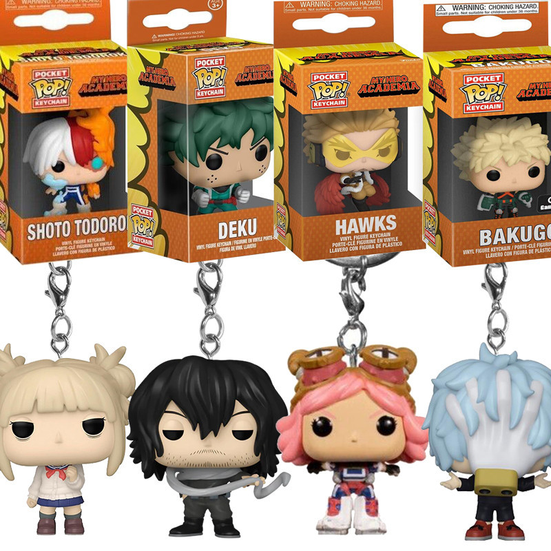 พวงกุญแจ จี้ฟิกเกอร์ Funko Pop My Hero Academia Midoriya Izuku Bakugou Katsuki Todoroki Shoto Himiko