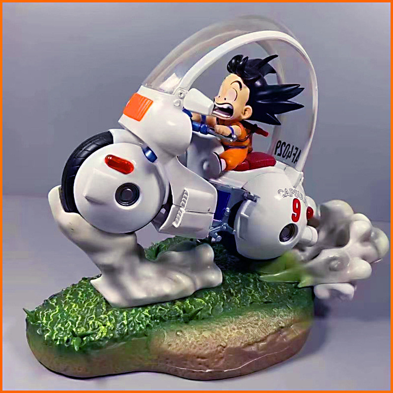 โมเดลรถจักรยานยนต์ Dragon Ball Super Saiyan GK Locomotive Goku สําหรับสํานักงาน