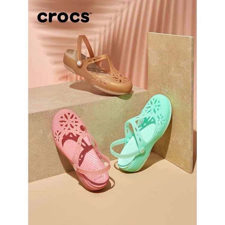 Crocs isabella รองเท้าแตะ ของแท้ สําหรับผู้หญิง [204939] Ayi6