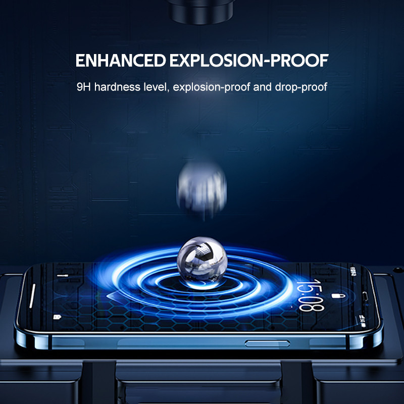 ฟิล์มกระจก สำหรับ iPhone 11 กันมองกันเสือก เต็มจอ HD สำหรับไอโฟน 15 15promax 14 13 12 11promax 7 8plus XR XS Max 13Mini - รูปที่ 5