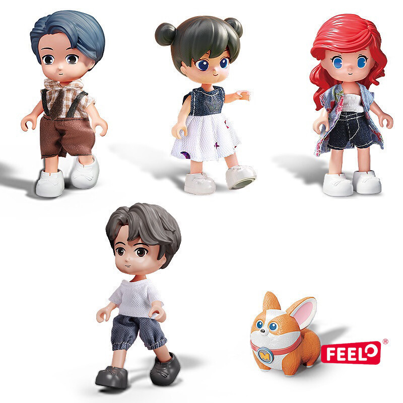 FEELO ของเล่นตัวต่อ BIG DOLL รุ่น New Series ขนาดเดียวกับดูโปร