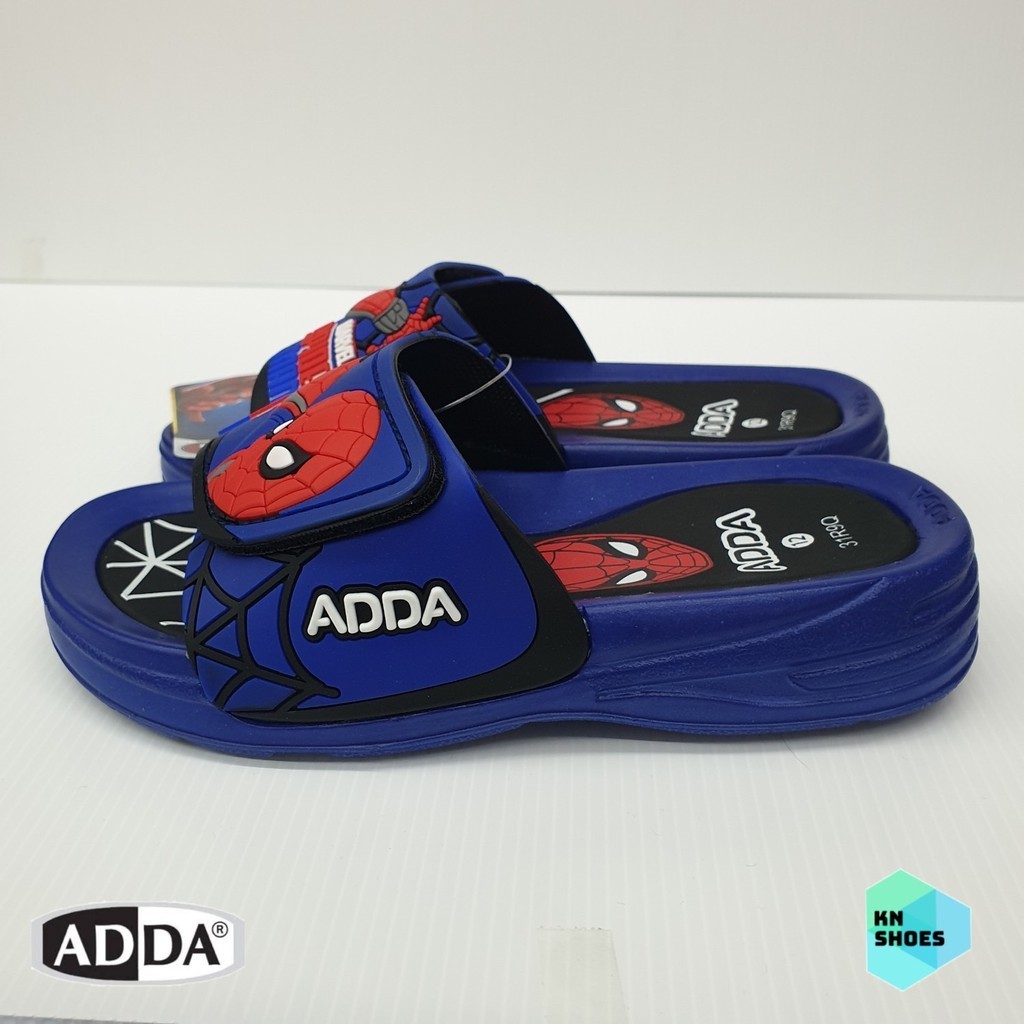 รองเท้าสไปเดอร์แมน รองเท้าแตะเด็กผู้ชาย รองเท้าลำลอง  แบบสวม ADDA ลายสไปเดอร์แมน  Spiderman 31R9Q เก็บเงินปลายทาง