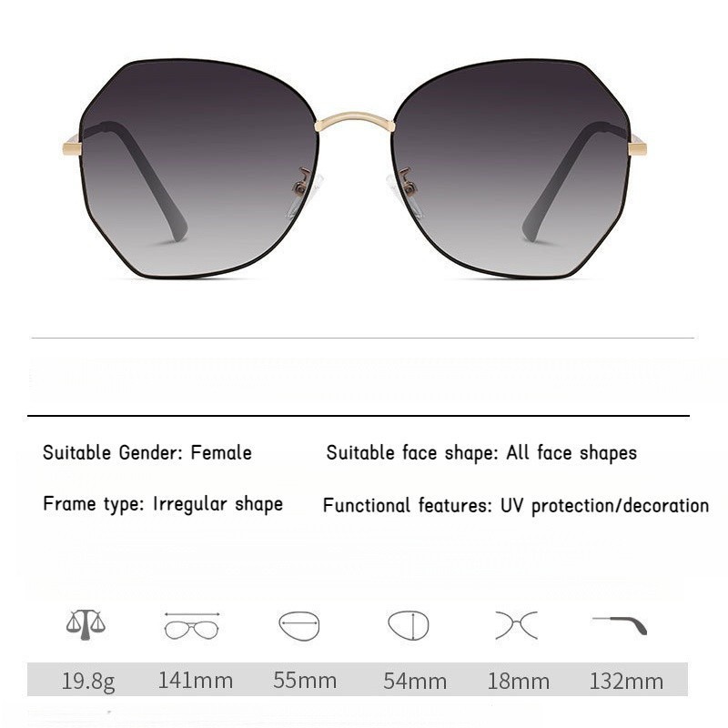 แว่นตากันแดด เลนส์โพลาไรซ์ ป้องกันรังสียูวี เหมาะกับใส่กลางแจ้ง แฟชั่นสําหรับผู้หญิง - รูปที่ 5