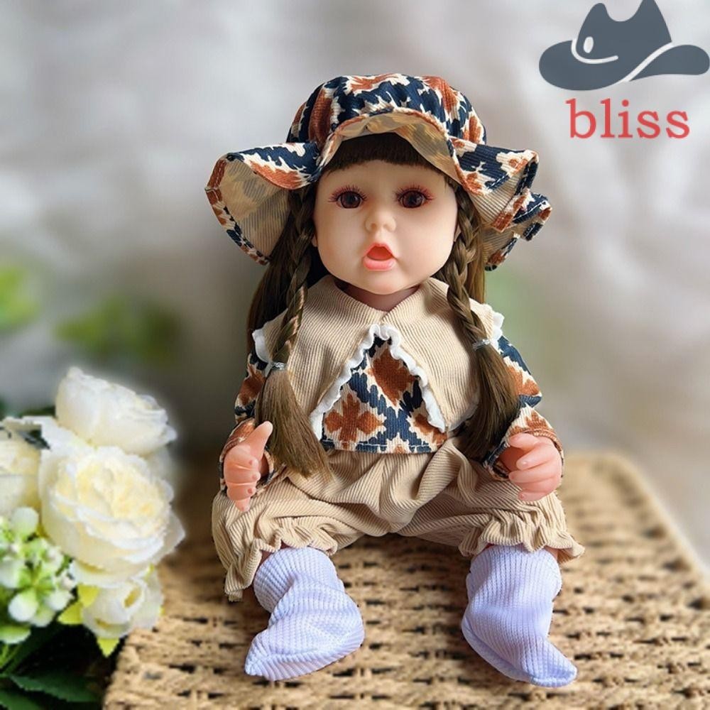 Bliss ตุ๊กตาเด็กทารกผู้หญิง ซิลิโคนนิ่ม 30 ซม. 30 ซม. ของขวัญคริสต์มาส