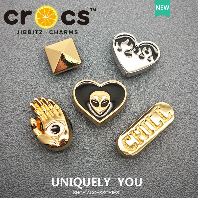 Jibbitz crocs charm Eye of Light โลหะแฟชั่น อุปกรณ์เสริมรองเท้า