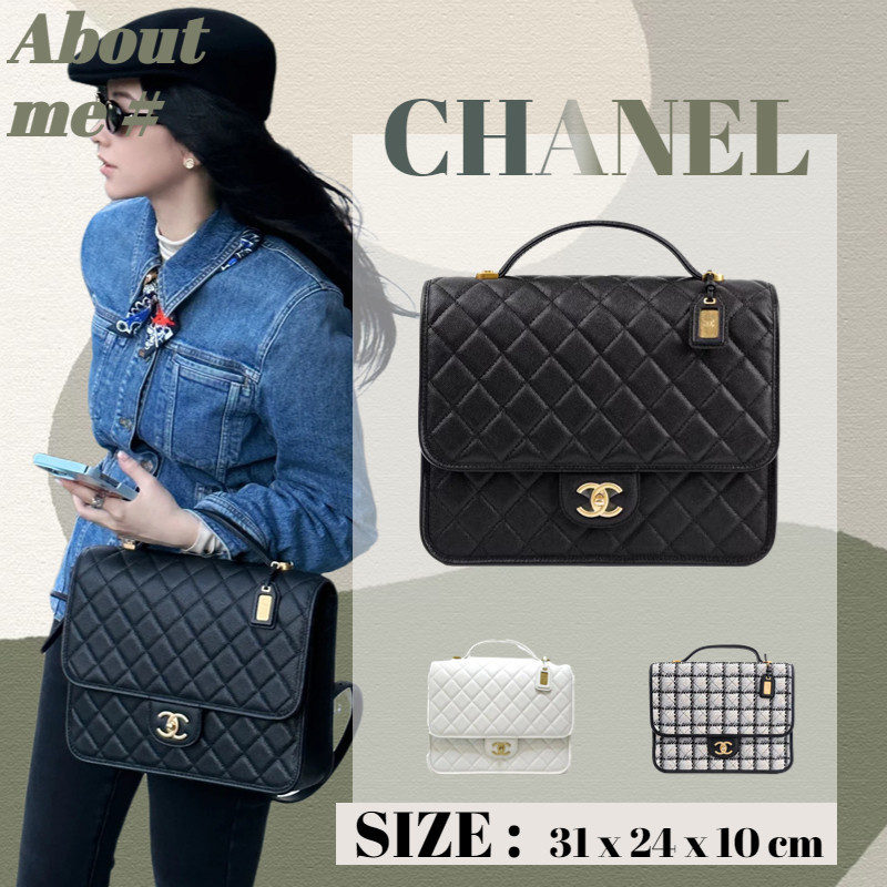 ชาแนล แท้ Chanel 22K backpackผู้หญิง  กระเป๋าเป้สะพายหลัง AS3662
