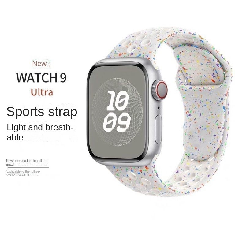 สายนาฬิกาข้อมือซิลิโคน สําหรับ applewatch ultra2 iwatch S9 8 7