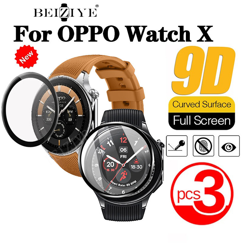 1-3 ชิ้น สําหรับ OPPO Watch X ฟิล์มกันรอยหน้าจอโค้ง ป้องกันรอยขีดข่วน ไม่ใช่กระจก สําหรับ OPPO Watch X อุปกรณ์เสริมสมาร์ทวอทช์