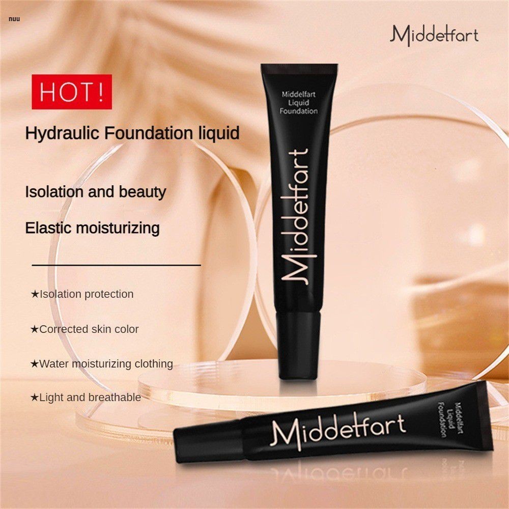 Middetfart ครีมแยกไร้ที่ติแต่งหน้า Ivory White คอนซีลเลอร์ Foundation นักเรียนหญิงแต่งหน้า nuuo