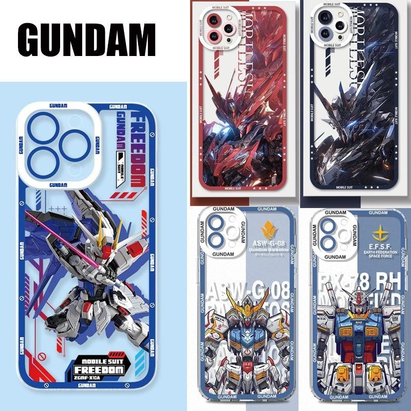 ปลอกสําหรับrealme C67 4G C53 C55 C11 C12 C15 C21Y 5 6 7 8 9 10 Pro Plus ShellอะนิเมะGundamญี่ปุ่นซิลิโคนกรณีปลอกใสป้องกันการ์ตูนCoolปกหลัง