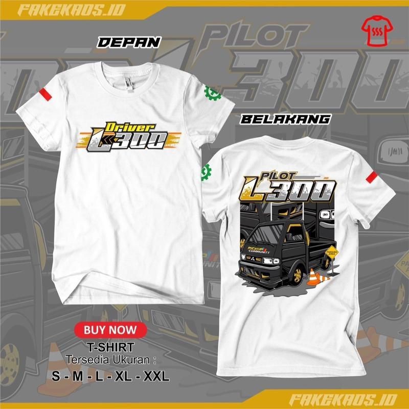 เสื้อยืด L300 Driver / L300 Pilot Distro Shirt / ท็อปส์ซูผู้ชายและผู้หญิง
