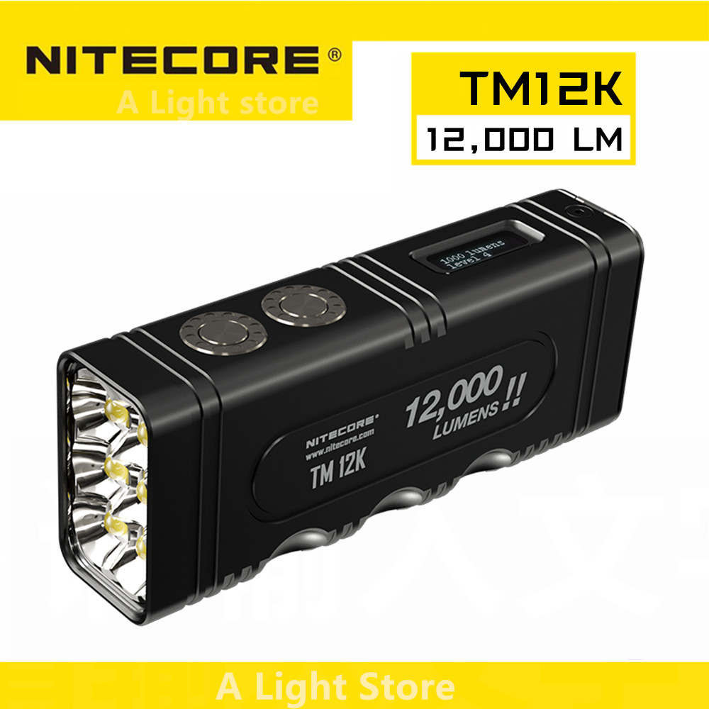 Nitecore TM12K ไฟฉาย กันน้ํา ไฟฉาย โคมไฟยาว โคมไฟมือ สําหรับตั้งแคมป์ ค้นหาไฟฉาย