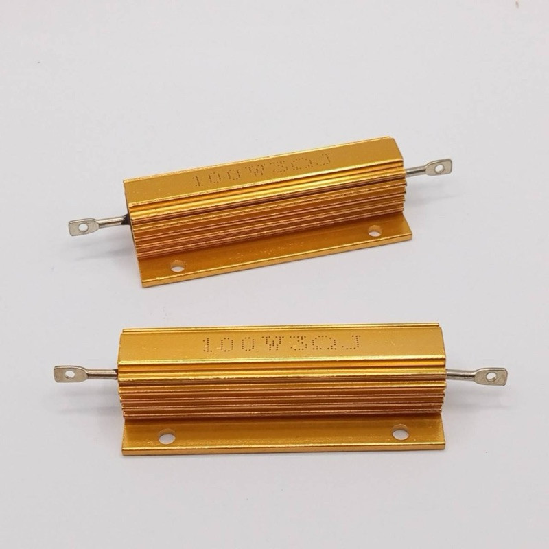 จากไทย ตัวต้านทานเคสโลหะอลูมิเนียม 100W 3 R โอม โอห์ม 1 ชิ้น ออกบิลได้ค่ั