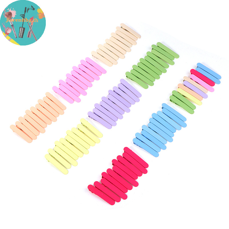 Renbg กิ๊บติดผม ปากจระเข้ สีแคนดี้ สไตล์เจ้าหญิง สําหรับผู้หญิง 10 ชิ้น