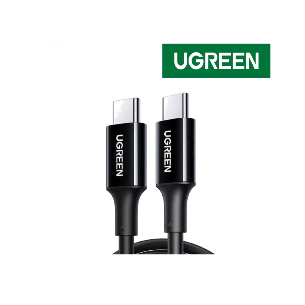 UGREEN US300-80371 100W USB 2.0 TYPE-C TO TYPE-C CABLE 1M 100W (สีดํา)