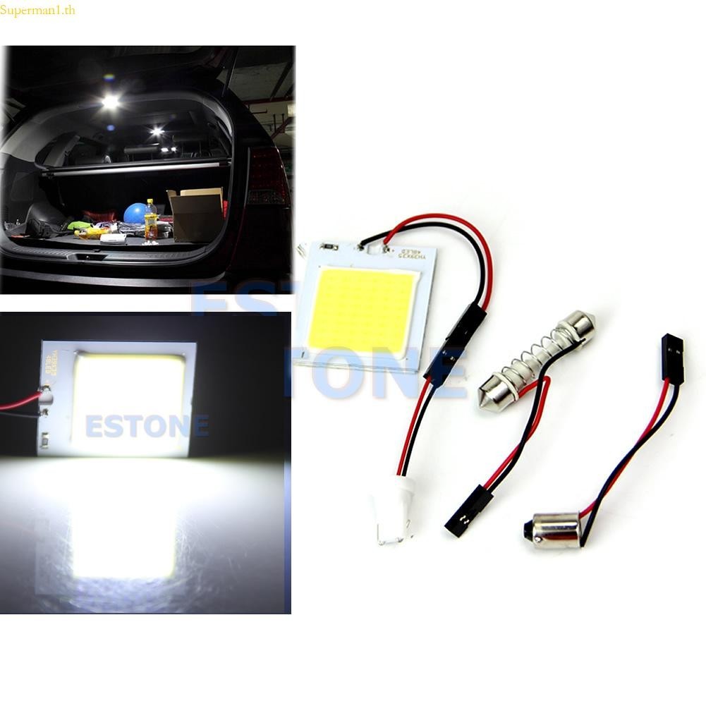 โคมไฟติดเพดานรถยนต์ LED 48 ดวง USB กันน้ํา สําหรับรถบรรทุก RV 7W COB T10