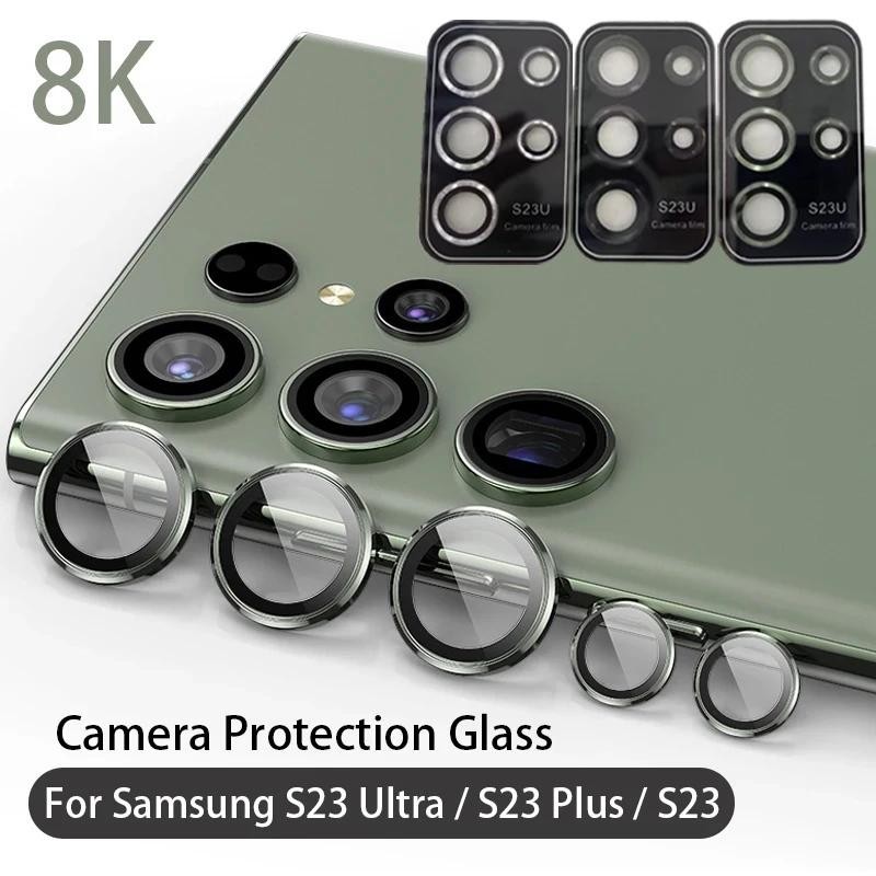 กระจกป้องกันกล้องสําหรับ Samsung Galaxy S24 S23 S22 Ultra Plus ฝาครอบเลนส์ด้านหลังกระจกนิรภัยป้องกันอุปกรณ์เสริม