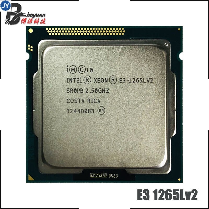 หน่วยประมวลผล CPU Intel Xeon E3-1265L v2 E3 1265Lv2 E3 1265L v2 2.5 GHz Quad-Core Eight-Core 45W LGA 1155