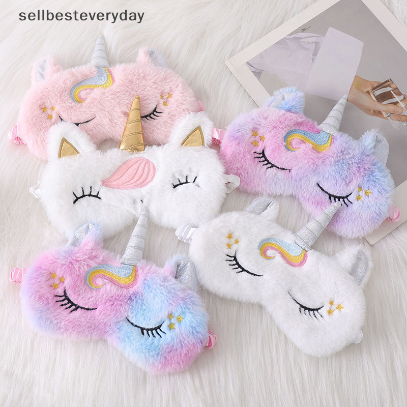 SETH Plush Eyepatch Sleeping Blindfold สําหรับ Travel Rest Soft Sleeping Mask Eye Masks น่ารัก Glitter Eye Cover Vary