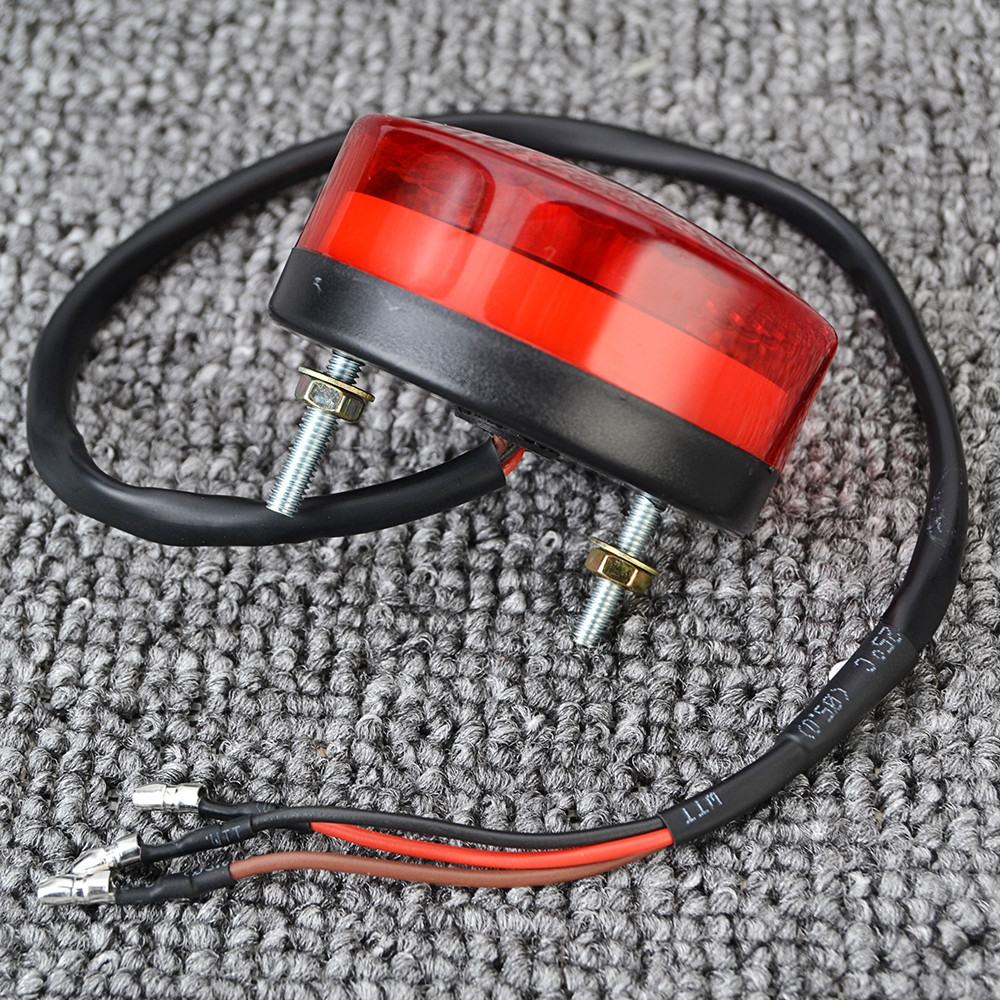 ไฟท้ายรถจักรยานยนต์ LED คาเฟ่ ไฟเบรก ไฟท้าย สําหรับ Harley Chopper Bobber ATV UTV 12V