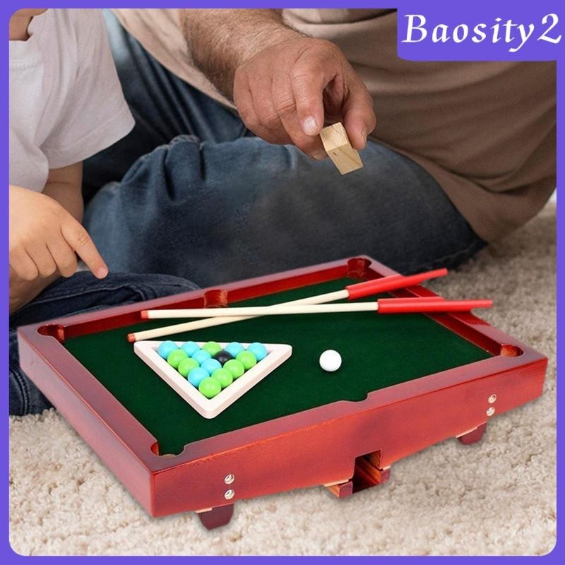 [Baosity2] ของเล่นโต๊ะสนุกเกอร์ บิลเลียด ทรงสามเหลี่ยม ขนาดเล็ก สําหรับผู้ใหญ่ ครอบครัว