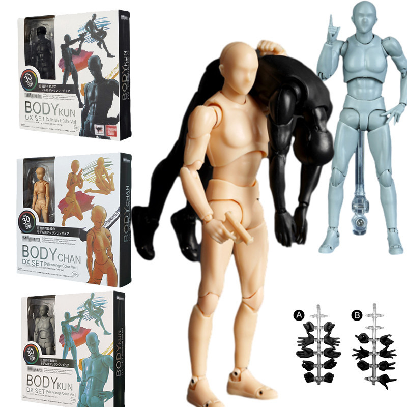 หุ่น SHF Body Kun เครื่องมือวาดมือตุ๊กตารุ่น Movable Joint DM Body Chan Action Figure ตุ๊กตา BJD