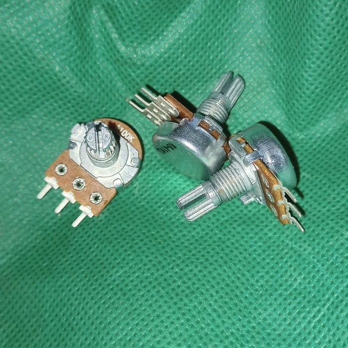 Potentiometer mono A100k โรตารี่คลิก 100K 104 A104 A PLUS APLUS โรตารี่ A Fajar อิเล็กโทร 2