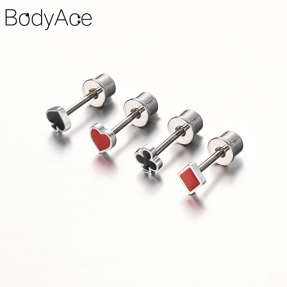 Bodyace 1 Pc สแตนเลสสตีล Lip Piercing Lobe รูปที่ 7