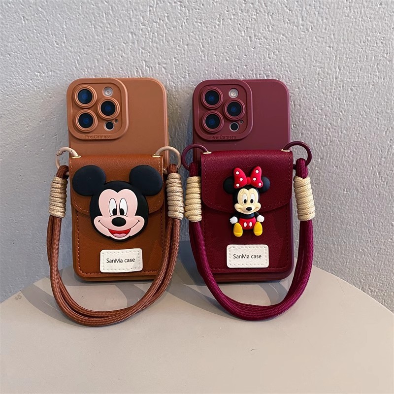 สําหรับ OPPO Reno 2 2F 2Z 4 4Z 5 6 7 8 8T 6Z 7Z 8Z 4F 9 10 11 11F 12 12F 13F 13 14 14F Reno14 Reno13 Reno12 Reno11 Reno8 Reno7 F Z T Find X2 X3 X5 X6 X7 X8 X8s Plus Pro Lite Ultra  การ์ตูนกระเป๋าสตางค์ผู้ถือขาตั้งSoft Lanyard เคสโทรศัพท์ฝาหลัง