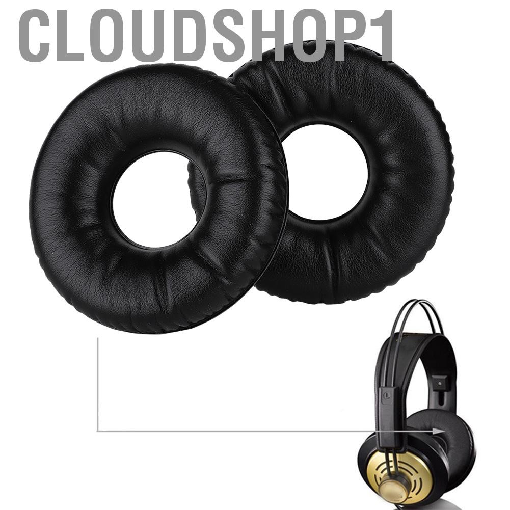Cloudshop1 Famus Black Cotton Replacement HD หูฟังแผ่นรองหูฟังสำหรับ AKG K121 K121S K141 MK II K142