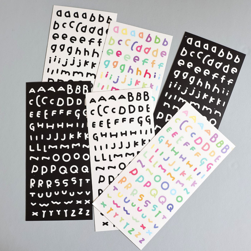 Ins สติกเกอร์สไตล์ใหม่วัสดุตัวอักษรสติกเกอร์น่ารัก DIY Cuckoo Card Handbook Collage สติกเกอร์ตกแต่ง