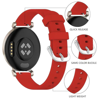 สายซิลิโคนสําหรับ Garmin Lily 2 /2 Active Watchband สายคล้องสร้อยข้อมือนาฬิกาเปลี่ยน Garmin Lily2Active 14 มม.อุปกรณ์เสริม