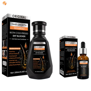Te Hair Growth Essential Oil ไบโอตินสกัดเย็น DHT Blocker และแชมพูปลูกผม Anti-Hair Loss Conditioner