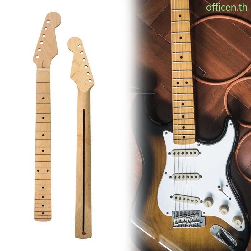 22 Frets Electric Guitar Neck Full Maple Fingerboard Abalone Dots for S for T