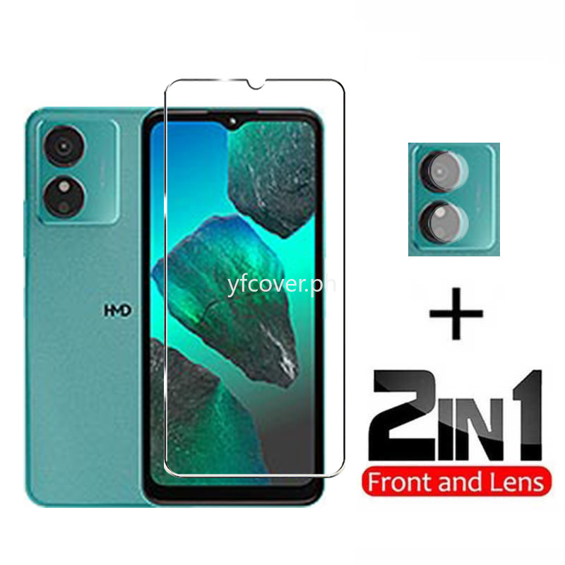 Hmd Aura 2 กระจกนิรภัยสําหรับ HMD Crest 5G Pulse + Pro Plus Aura XR21 2 in 1 กระจกนิรภัยพร้อมตัวป้องกันกล้องป้องกันหน้าจอ