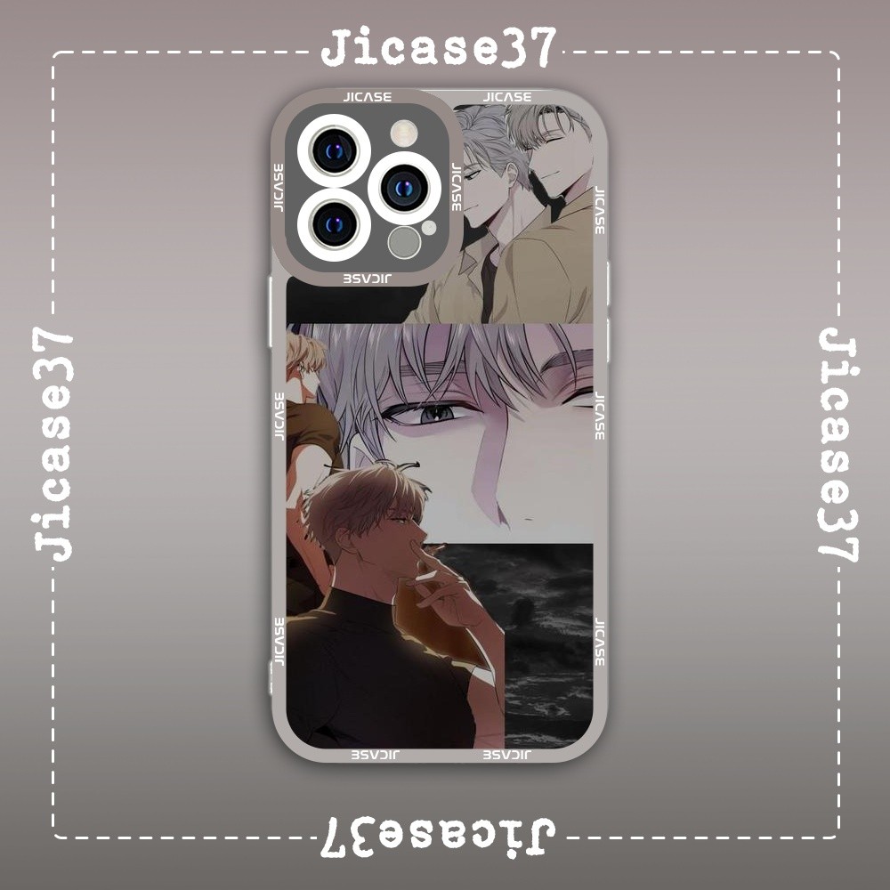 เคส iPhone Square Edge Samsung Xiaomi Oppo Manhwa boylove Passion character Ilay vs Taeil