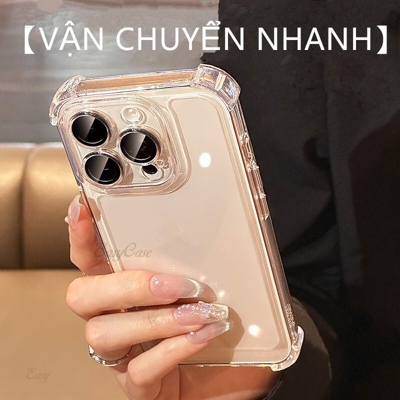 [PREMIUM Shockproof] เคสโทรศัพท์ถุงลมนิรภัยแบบใสสําหรับ iPhone 16 15 14 13 12 11 Pro Max