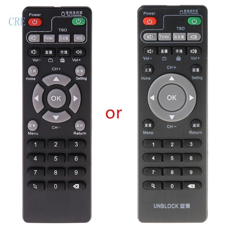Cre รีโมตคอนโทรล IPTV แบบเปลี่ยน สําหรับ Unblock Tech Ubox Smart TV Box Gen 1 2 3