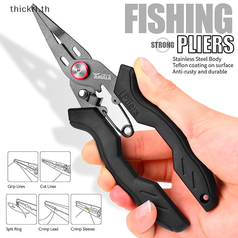 TT สแตนเลส Luya คีม multi-functional fish control anti-rust coag ขนาดเล็กปากคีมตกปลา cutg line PL