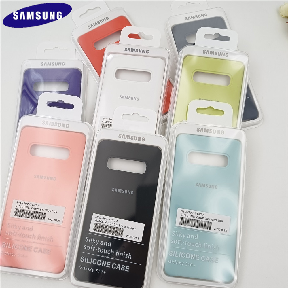 เคสซิลิโคนนิ่ม กันกระแทก พร้อมกล่อง สําหรับ Samsung S10 Galaxy S10E S10+ S 10 S10Plus
