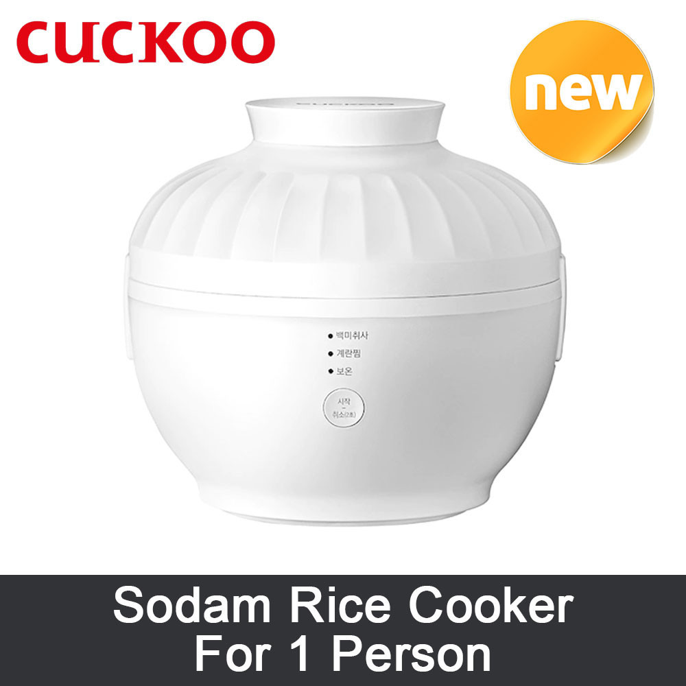 CUCKOO CR-0155MW Sodam Mini Electric Rice Cooker for 1 Person Fast Cooking Keep